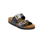 Birkenstock Sydney Cushıon Buckle Bf Kadın Terlik 1031689 1031689, Metalik Siyah, 39
