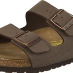 BIRKENSTOCK Üniseks Çocuk Arizona Birko-Flor Nubuk Deri Geniş Terlik, Kahverengi, 38 EU
