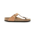 Birkenstock Üniseks Gizeh Earthy Pecan Veg, Birkibuc Parmak Arası Terlik, Toprak Pekan, 45 EU