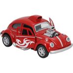 Birlik Metal Işıklı Motorlu Çekbırak Araba Vw Motorlu Tosbağa 1:36 - Minitro FY6757-12D - Kırmızı