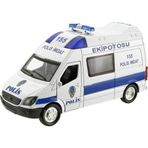 Birlik Oyuncak 77228 Işıklı Metal Çekbırak Polis Ekip Otosu