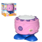 Birlik Toys Pilli Işıklı Sesli Müzikli Pembe Kaya Davul