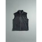 Birmont Promo Softshell Robalı Kolsuz Polar Iş Yeleği Fermuarlı ve Fermuar Cepli - 2XL - Füme - Siyah