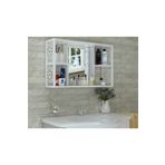 birnur pazar Terek Birnurpazar Aynalı Banyo Dolabı Beyaz