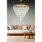 Birsen Aydinlatma Nilsa Gold 50X50 Cm'lik Kristal Tasli Luks Avize - Yatak Odasi - Salon - Mutfak - Hol