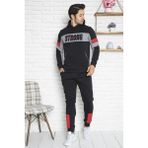 Birşen Tekstil Erkek3 Iplik Kumaş Kışlık Pijama Takımı - XL - Siyah