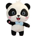 Biruixuan 20 cm Peluş Oyuncaklar Hayvan Bebek Kawai Plushie Doğum Günü Hediyesi Yumuşak Komik Peluch Bebekler Panda Yastıklar Kanepe Ev Flaş Blue Smiley (Yurt Dışından)
