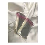 bisaccia Açık Hali 4.5x10 Cm Kapalı Hali 4.5x5 Cm - 100 Adet Yapışkanlı Jelatin Poşet Bantlı Şeffaf Opp Torba Paket