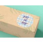 Bisaccia Gırl Or Boy Sevimli Sticker Mat Etiket Baby Shower Bebek Cinsiyet Parti Serisi 4 cm (40 Adet)
