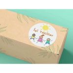 Bisaccia Iyi Tatiller Yaz Tatili Etiketi Okul Karne Çocuklar Mat Estate Sticker 4 cm (40 Adet)