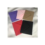 bisaccia Karışık Renkli Minik Mesaj Zarfı Mixed Color Envelope Küçük Zarf 7x9cm - 10 Adet