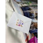 Bisaccia Sizin Için Sevgiyle Hazırlandı Mum Etiketleri Yuvarlak Mat Stıcker 4 cm (100 Adet)