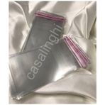 Bisaccia Yapışkanlı Jelatin Poşet Bantlı Şeffaf Opp Torba 10X20 cm (KAPAK PAYI DAHİL ÖLÇÜ) -100 Adet - 10 x 20 cm