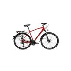 BİSAN 8500 CİTY ŞEHİR BİSİKLETİ 50 CM HİDROLİK DİSK 28 JANT 27 VİTES MAT KIRMIZI SİYAH