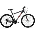 Bisan Atlas 43 cm V 26 Jant 21 Vites Parlak Gri Kırmızı Erkek Dağ Biskleti