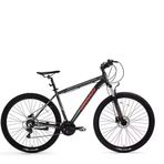 Bisan Atlas 48 cm V 27.5 Jant 21 Vites Parlak Gri Kırmızı Erkek Dağ Bisikleti