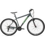 Bisan Atlas Erkek Dağ Bisikleti 48CM V 27.5 Jant 21 Vites Parlak Gri Yeşil - Çok Renkli