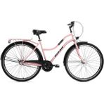 Bisan Bella-24 Kadın Şehir Bisikleti 42CM V 26 Jant 3 Vites Pudra Pembe Siyah - Buz Mavisi - Siyah