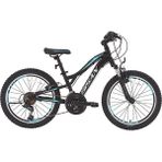 Bisan Buffalo 30 cm V 24 Jant 18 Vites Mat Siyah Mavi Çocuk Bisikleti