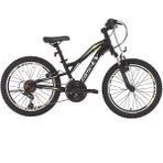 Bisan Buffalo 30 cm V 24 Jant 18 Vites Mat Siyah Sarı Çocuk Bisikleti