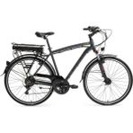 Bisan Comet 52 cm V 28 Jant 21 Vites Parlak Gri Sarı Elektrikli Bisiklet