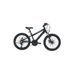 Bisan Cooper 28 cm MD 20 Jant 21 Vites Mat Siyah Mavi Çocuk Bisikleti