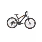 Bisan Cooper Çocuk Bisikleti 28 Cm V 20 Jant 21 Vites Mat Siyah Turuncu