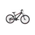 Bisan COOPER ÇOCUK BİSİKLETİ 28 CM V FREN 20 JANT 21 VİTES MAT SİYAH KIRMIZI