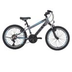 Bisan Cooper Çocuk Bisikleti 30 cm V 24 Jant 21 Vites Füme Siyah Mavi
