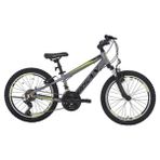 Bisan Cooper Çocuk Bisikleti 30 cm V 24 Jant 21 Vites Füme Siyah Sarı