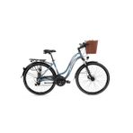 Bisan Ctx 6300 28 Jant 21 Vites Kadın Şehir Bisikleti Disk Fren Gri Pembe 46 Cm Kadro