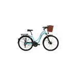 Bisan Ctx 6300 Şehir Bisikleti 46 cm Mekanik Disk Fren 28 Jant 21 Vites Turkuaz Bordo