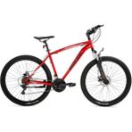 Bisan Dağ Bisikleti 29" Jant 21 Vites Kırmızı Kadro 48CM Erkek Kullanıma Uygun Mekanik Disk Fren - Kırmızı - Siyah