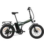 Bisan E-Folding F2 Haki-Sarı Katlanır Elektrikli Bisiklet