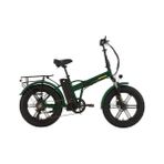 Bisan E-Folding F3 Elektrikli Katlanır Bisiklet 43CM Hd 20 Jant 7 Vites Haki Sarı - Haki - Sarı