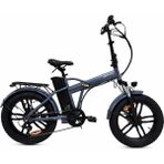 Bisan E-Folding F4 20 Jant M.disk 43 Cm Kadro Elektrikli Katlanır Bisiklet Metalik Gri
