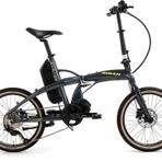 Bisan E-Folding Strike HD Fren Alivio 9 Vites 20 Jant Elektrikli Katlanır Bisiklet Gri Neon Sarı 46