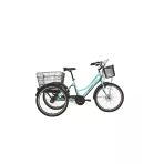 Bisan E-Porter Üç Tekerli Elektrikli Bisiklet 44Cm V 24 Jant Nex.3 Vites Turkuaz Siyah