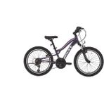 Bisan Gazelle 30 cm V 24 Jant 18 Vites Metalik Mor Açık Pembe Çocuk Bisikleti