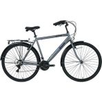 Bisan Hardy-S 26 Jant 21 Vites 48 cm V-Fren Şehir Bisikleti-Gri-Siyah - Gri-Siyah