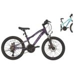 Bisan KDX 2500-D 28 cm MD 20 Jant 21 Vites Turkuaz Mavi Beyaz Kız Çocuk Bisikleti
