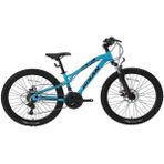 Bisan Kdx 2800-D Erkek Dağ Bisikleti 30CM Md 24 Jant 21 Vites Açık Mavi Siyah - Çok Renkli