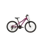 Bisan Kdx 2800-V Kadın Dağ Bisikleti 30Cm V 24 Jant 21 Vites Mor Pembe Beyaz