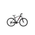 Bisan Leon 29 Jant Dağ Bisikleti 48 Cm Çelik Kadro V-Fren 21 Vites Shimano - Mat Siyah Kırmızı