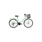 Bisan LOTUS ŞEHİR BİSİKLETİ 34 CM V 24 JANT 21 VİTES MİNT YEŞİL BEYAZ