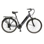 Bisan Moon 47 cm / M Metalik Gri Siyah Elektrikli Bisiklet