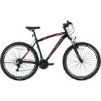 Bisan MTS 4600 V-2023 48 cm 27.5 Jant 21 Vites Mat Siyah Kırmızı Erkek Dağ Bisikleti