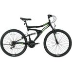 Bisan MTS4300 24 Jant 21 Vites Amortisörlü 40 cm Siyah Yeşil Dağ Bisikleti