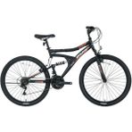 Bisan Mts4300 24 Jant 21 Vites Amortisörlü Dağ Bisikleti 40Cm Siyah - Turuncu