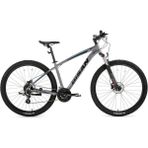 Bisan Mtx 7300 27,5 Jant Hd Dağ Bisikleti 3x8 Vites - Metalik Gri - Mavi - 17" - 43 CM
